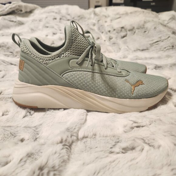 PUMA SoftRide Sage Green Sneakers – Women’s Size 9 - Picture 2 of 5